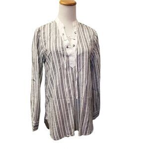 Joe Fresh striped cotton top size XS (O13)